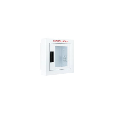 Semi Recessed, Non-Alarmed, Compact AED Cabinet